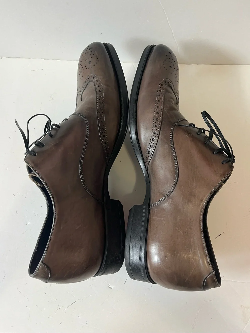 To Boot New York Men's Dodd Oxford Brown Leather Wingtip Dress Shoes size 10.5